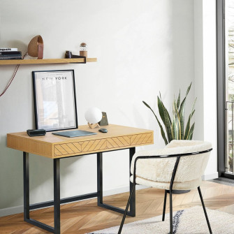 Camden Herringbone writing desk (oak)